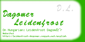 dagomer leidenfrost business card